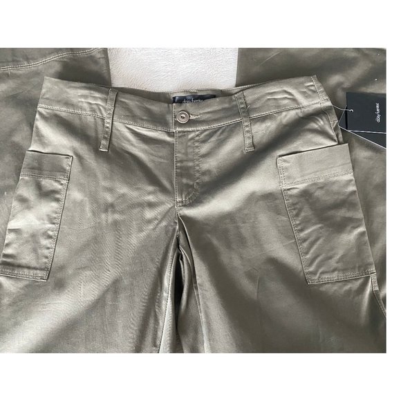 DAISY FUENTES Khaki Lightweight Wide Leg Pants - Picture 8 of 8